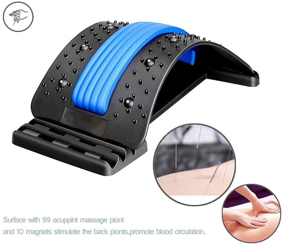 ORANGLES Lumbar Traction Device Stepless Gear Adjustment ABS Back Massager Stretcher - angled perspective - Image 4 of 5 | excellent for daily use | New York | Free Shipping ORANGLES