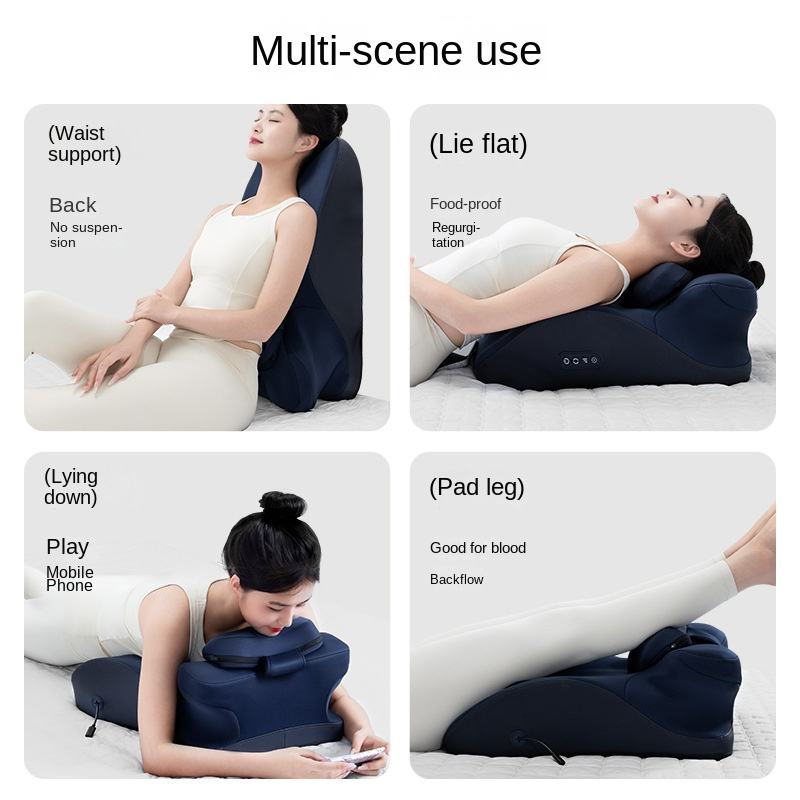 ORANGLES Neck Massage Pillow Heat Shiatsu Electric Cushion for Neck Back Waist and Belly Relief - angled perspective - Image 4 of 5 | excellent for daily use | New York | Free Shipping ORANGLES