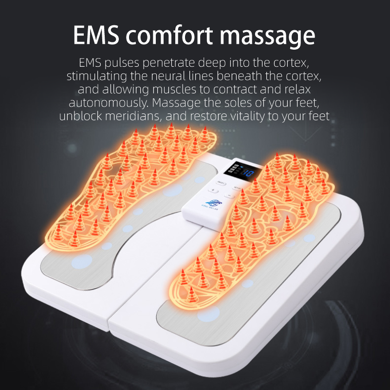 ORANGLES Massaging Heating Pad Microcurrent Foot Stimulator for Pain Relief and Muscle Recovery - angled perspective - Image 4 of 5 | excellent for daily use | New York | Free Shipping ORANGLES