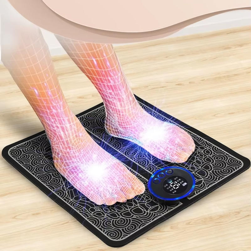 ORANGLES Foot and Calf Massager Phenitech EMS Shiatsu TENS Scrubber Mat Device for Pain Relief and Circulation - detailed closeup view - Image 3 of 3 | great for travel | Texas | Free Shipping ORANGLES
