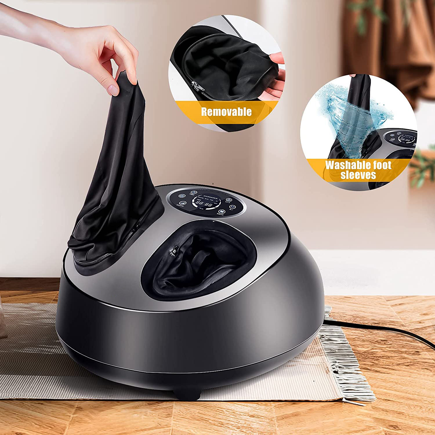ORANGLES Shiatsu Foot Massager Air Compression with Adjustable Modes for Pain Relief and Circulation - full product showcase - Image 5 of 6 | suitable for professionals | Florida | Free Shipping ORANGLES