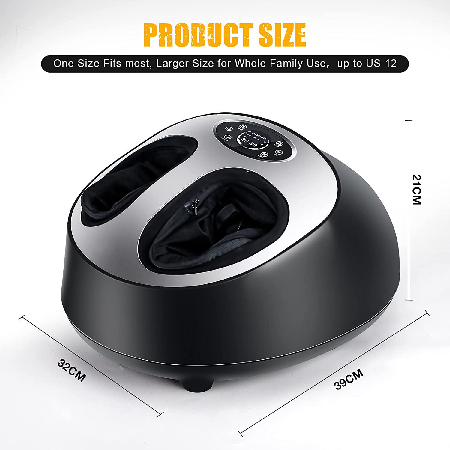 ORANGLES Shiatsu Foot Massager Air Compression with Adjustable Modes for Pain Relief and Circulation - elegant presentation - Image 6 of 6 | designed for enthusiasts | Illinois | Free Shipping ORANGLES