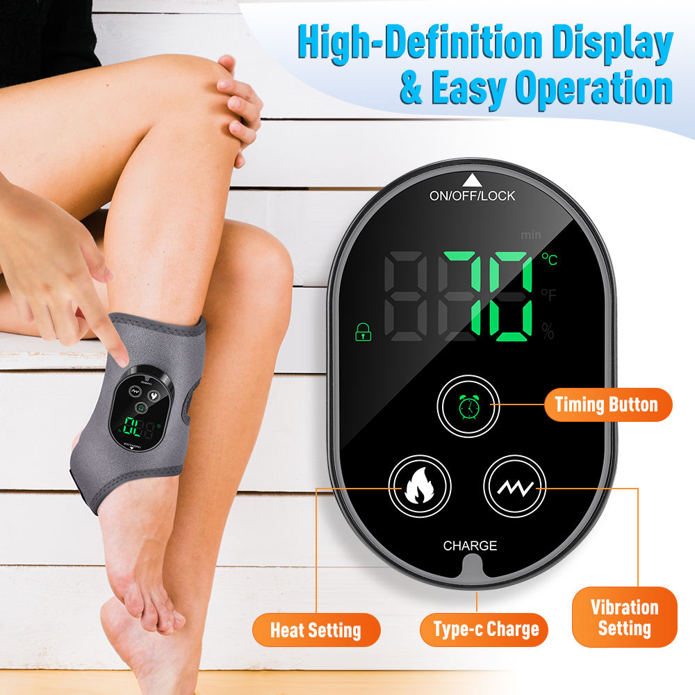 ORANGLES Belt Massager USB Rechargeable Dual Motor Heat and Vibration for Ankle Calf and Arm Relief - full product showcase - Image 5 of 5 | suitable for professionals | Florida | Free Shipping ORANGLES