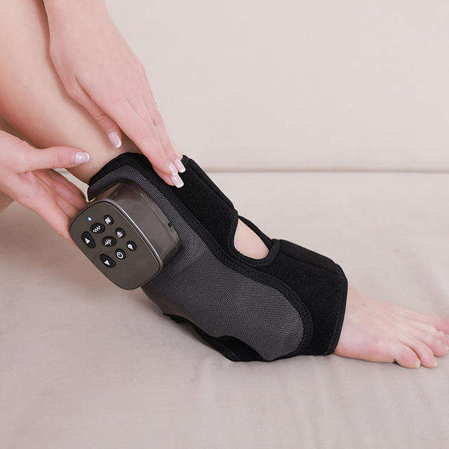 ORANGLES Ankle Massager Electric Heat Vibration and Air Compression Therapy for Pain Relief and Circulation - angled perspective - Image 4 of 5 | excellent for daily use | New York | Free Shipping ORANGLES