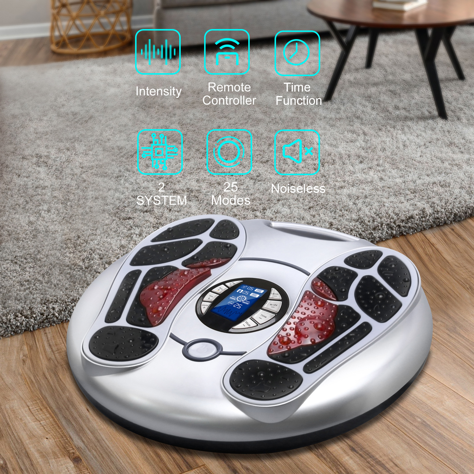 ORANGLES Foot Massager Machine OSTO AST‑300J TENS Therapy for Knee Pain and Diabetic Relief - detailed closeup view - Image 3 of 5 | great for travel | Texas | Free Shipping ORANGLES