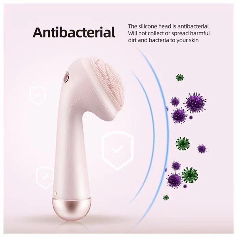 ORANGLES Silicone Sonic Facial Brush – 4‑Speed Deep Pore Cleaner - angled perspective - presenting advantages - Image 4 of 5 | fits any environment | Purchase Silicone Sonic Facial Brush – 4‑Speed Deep Pore Cleaner Michigan | Free Shipping ORANGLES