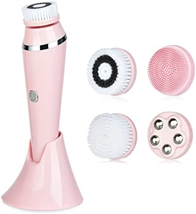 Portable Waterproof Sonic Facial Brush – Deep Cleansing Spin Roller