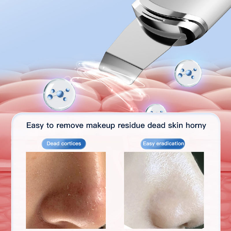 ORANGLES Ultrasonic Skin Scrubber – LCD Facial Deep Cleansing Machine - detailed closeup view - illustrating benefits - Image 3 of 5 | created for all | Shop Ultrasonic Skin Scrubber – LCD Facial Deep Cleansing Machine North Carolina | Free Shipping ORANGLES