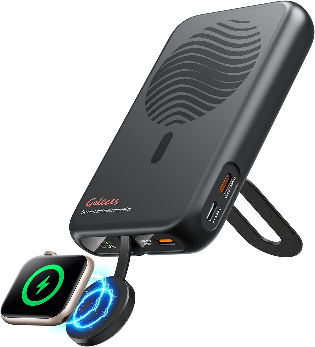 2‑in‑1 Wireless Power Bank – 10000mAh Portable Charger