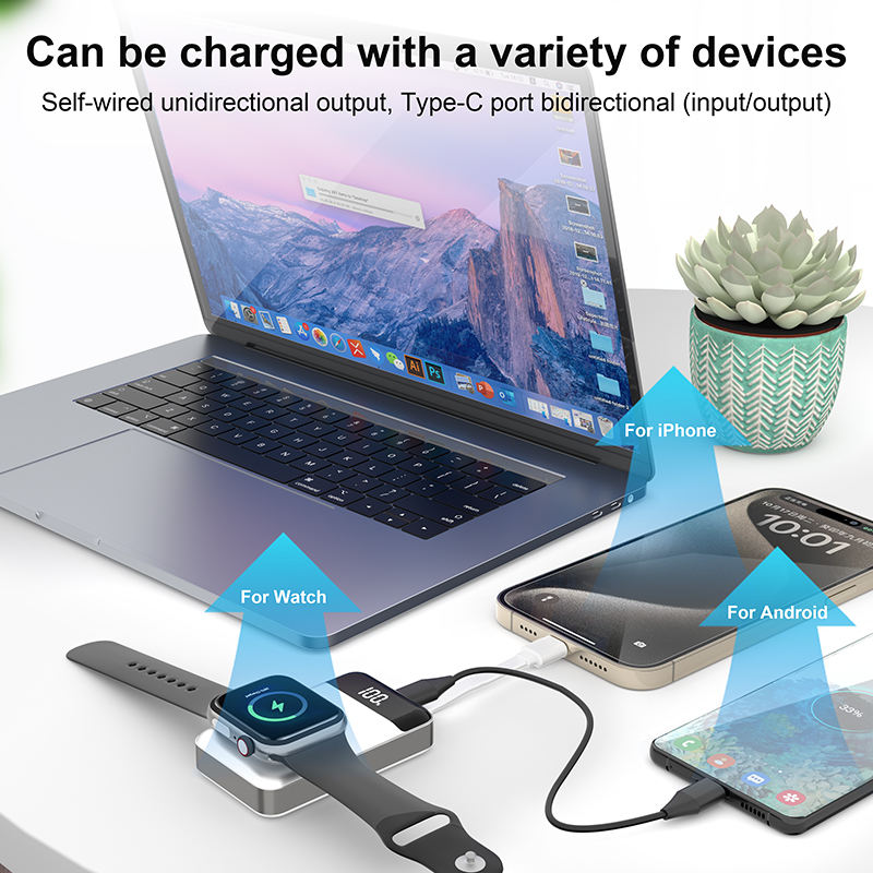 ORANGLES 3000mAh Portable Power Bank – Built‑in Type‑C Outdoor Charger - angled perspective - presenting advantages - Image 4 of 6 | fits any environment | Purchase 3000mAh Portable Power Bank – Built‑in Type‑C Outdoor Charger Michigan | Free Shipping ORANGLES