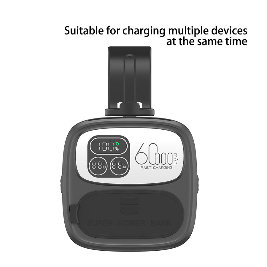 ORANGLES 60000mAh Laptop Power Bank – PD 100W Super Fast Charging Outdoor Portable Charger - detailed closeup view - illustrating benefits - Image 3 of 5 | created for all | Shop 60000mAh Laptop Power Bank – PD 100W Super Fast Charging Outdoor Portable Charger North Carolina | Free Shipping ORANGLES