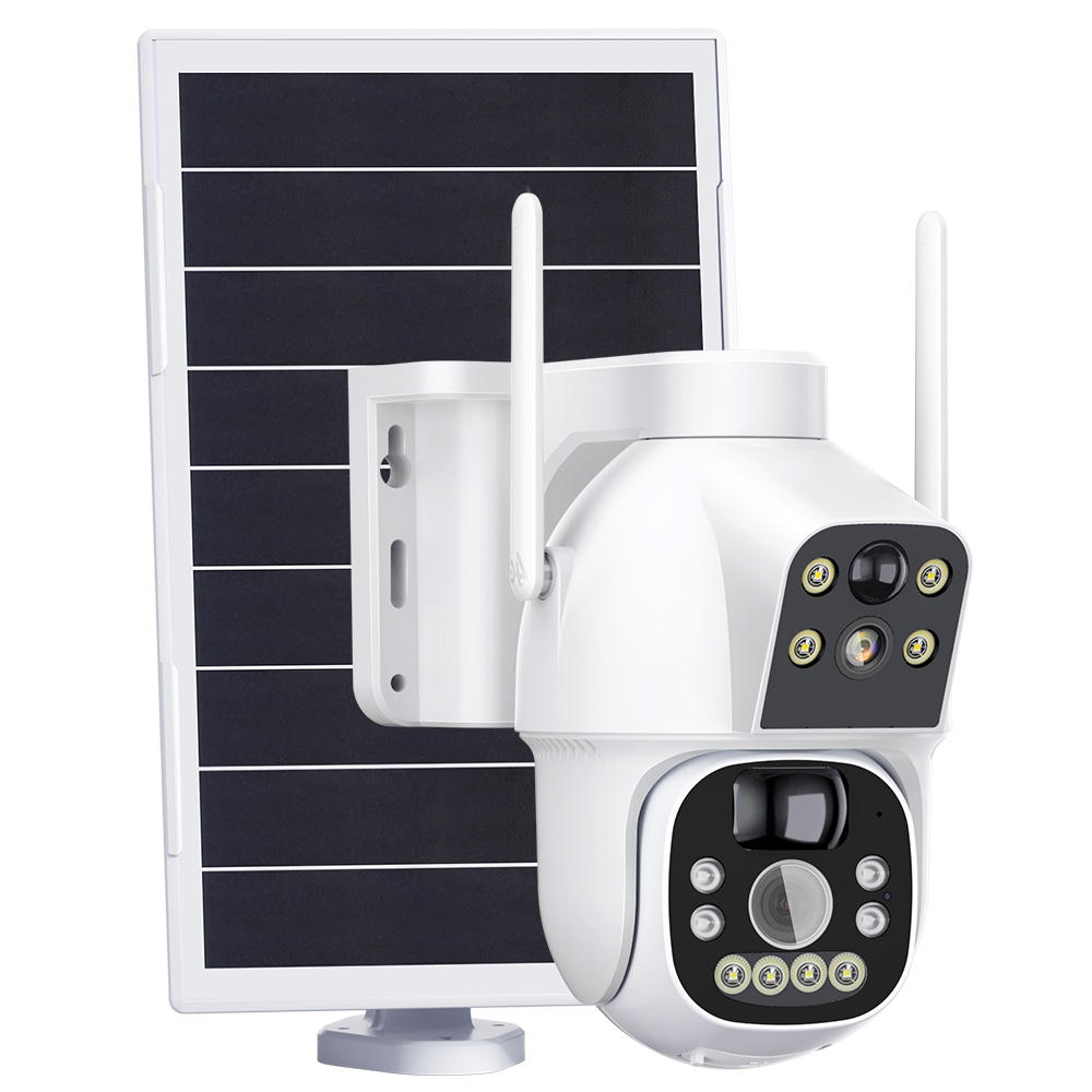ORANGLES Dual Lens Solar PTZ WiFi Security Camera – Outdoor Motion Detection with Memory Card Storage - high resolution display - exposing craftsmanship - Image 2 of 5 | built for everyone | Dual Lens Solar PTZ WiFi Security Camera – Outdoor Motion Detection with Memory Card Storage for sale Georgia | Free Shipping ORANGLES
