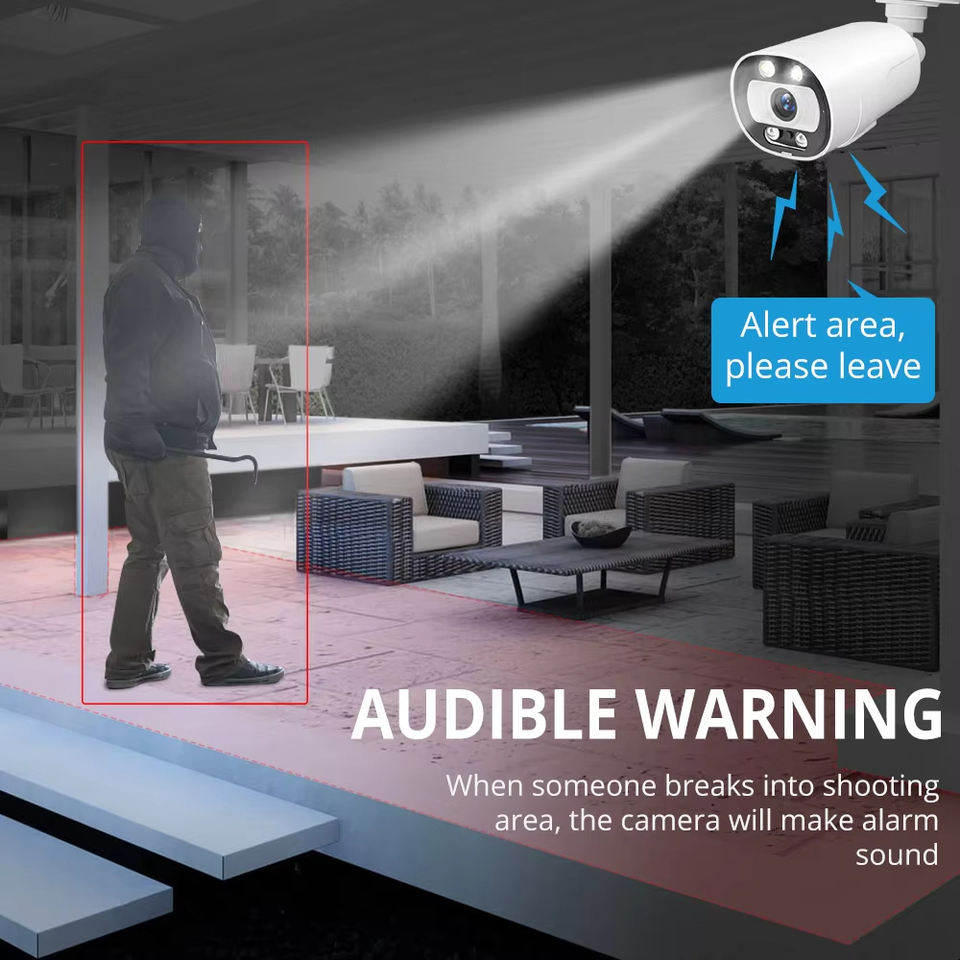 ORANGLES 5MP POE Smart Security Camera – 4K Ultra HD Outdoor with Two‑Way Audio & Human Detection - detailed closeup view - illustrating benefits - Image 3 of 5 | created for all | Shop 5MP POE Smart Security Camera – 4K Ultra HD Outdoor with Two‑Way Audio & Human Detection North Carolina | Free Shipping ORANGLES