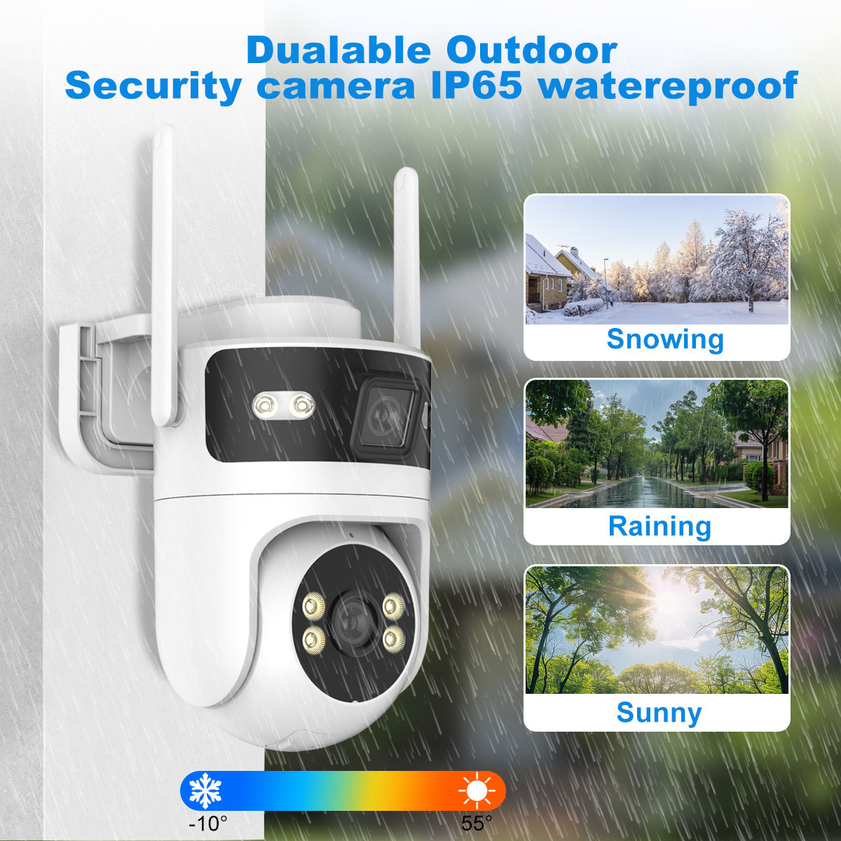 ORANGLES Best Outdoor Security Cameras Without Subscription 2MP - detailed closeup view - Image 3 of 5 | great for travel | Texas | Free Shipping ORANGLES