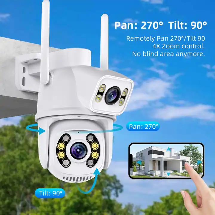 ORANGLES Best Outdoor Security Camera Without Subscription 6MP - high resolution display - Image 2 of 5 | perfect for office | California | Free Shipping ORANGLES