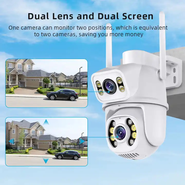 ORANGLES Best Outdoor Security Camera Without Subscription 6MP - angled perspective - Image 4 of 5 | excellent for daily use | New York | Free Shipping ORANGLES