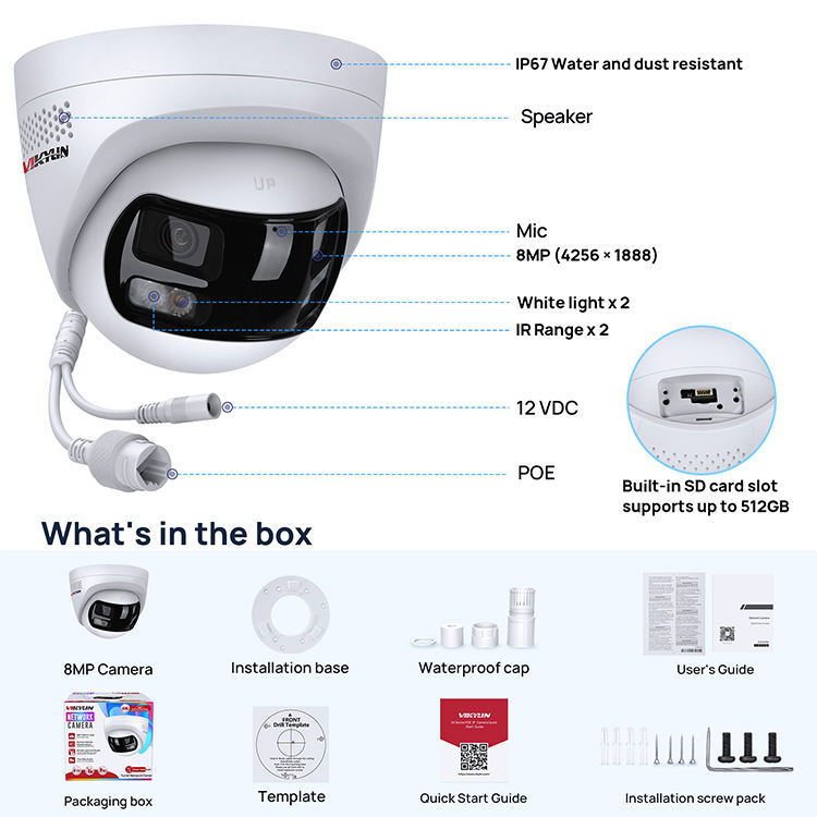 ORANGLES Best Outdoor Security Cameras Without Subscription 4K - detailed closeup view - Image 3 of 4 | great for travel | Texas | Free Shipping ORANGLES