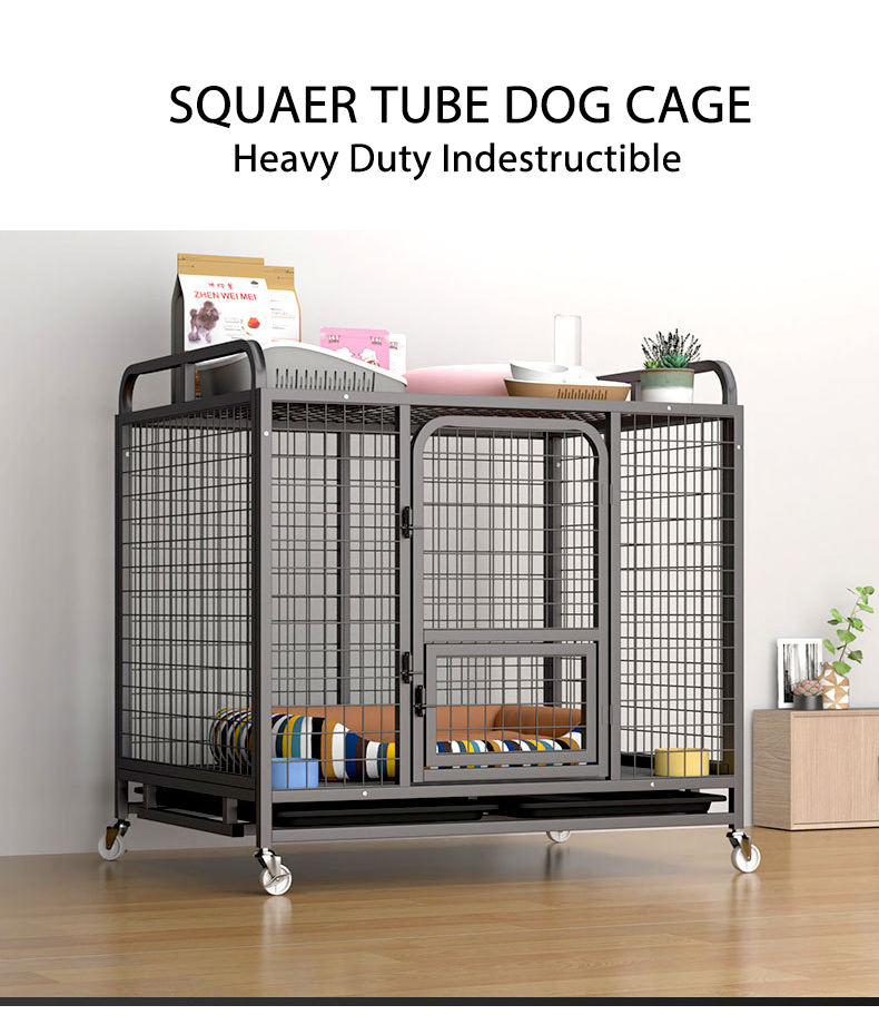 ORANGLES Small Pet Cage – Heavy Duty Dog Crate, Tear‑Resistant Square Tube Kennel for Large Breeds - detailed closeup view - illustrating benefits - Image 3 of 5 | created for all | Shop Small Pet Cage – Heavy Duty Dog Crate, Tear‑Resistant Square Tube Kennel for Large Breeds North Carolina | Free Shipping ORANGLES