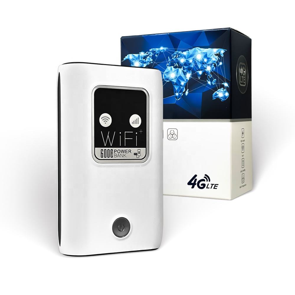 Portable WiFi Router – MC2 4G LTE 6000mAh Pocket Mobile Hotspot with SIM Slot