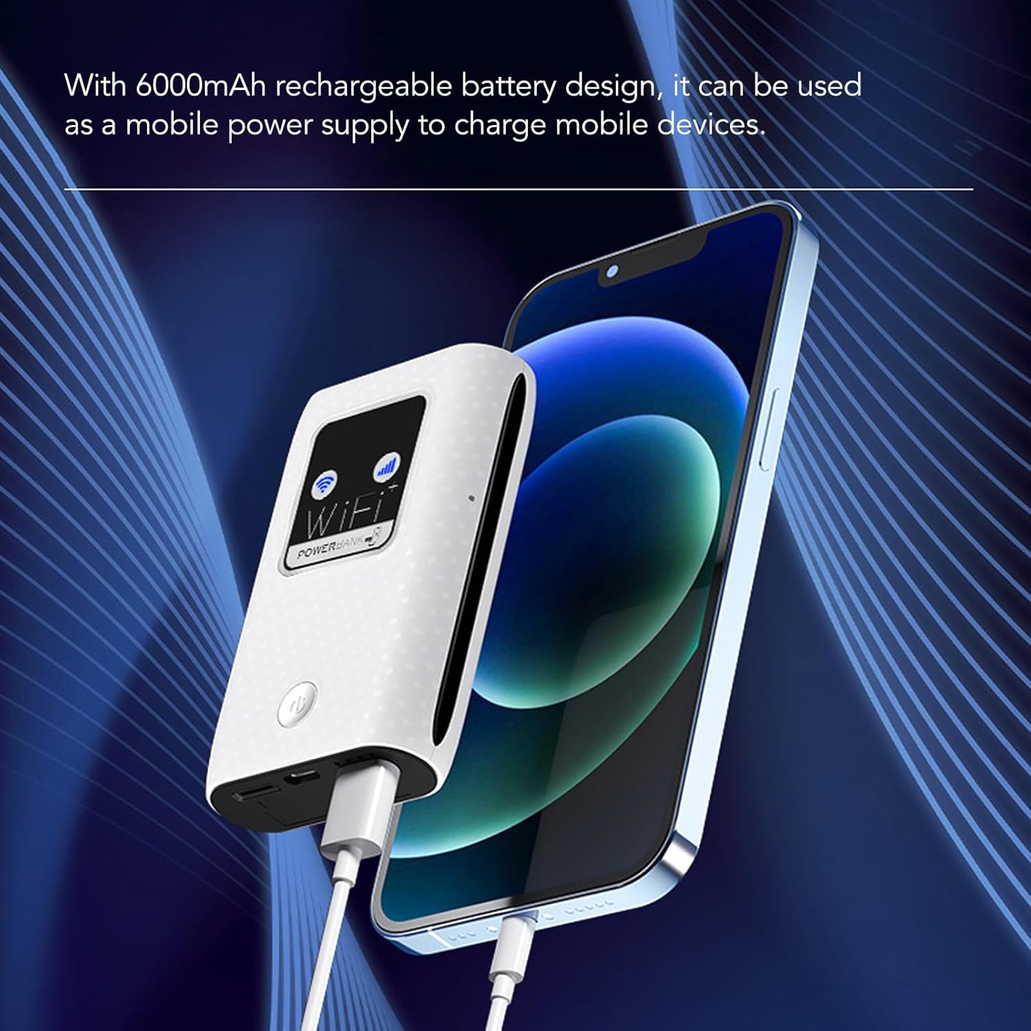 ORANGLES Portable WiFi Router – MC2 4G LTE 6000mAh Pocket Mobile Hotspot with SIM Slot - high resolution display - exposing craftsmanship - Image 2 of 5 | built for everyone | Portable WiFi Router – MC2 4G LTE 6000mAh Pocket Mobile Hotspot with SIM Slot for sale Georgia | Free Shipping ORANGLES