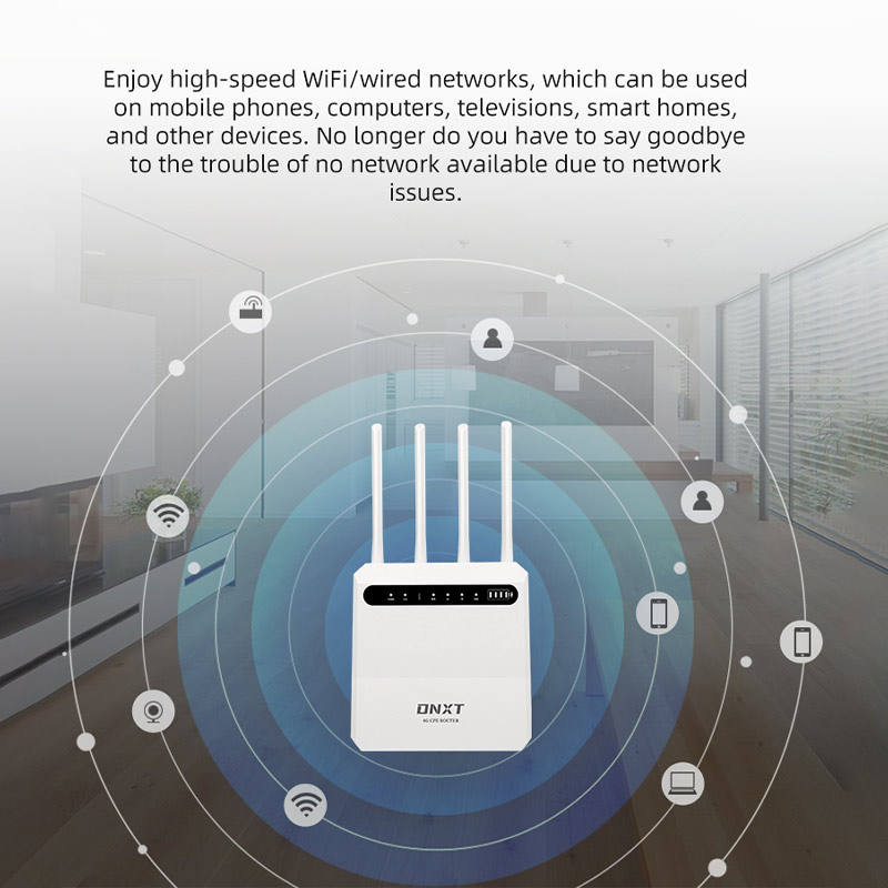 ORANGLES 4G Router – DNXT OEM CPE with SIM Slot, 600Mbps, 32 Users for Business Office - angled perspective - presenting advantages - Image 4 of 6 | fits any environment | Purchase 4G Router – DNXT OEM CPE with SIM Slot, 600Mbps, 32 Users for Business Office Michigan | Free Shipping ORANGLES