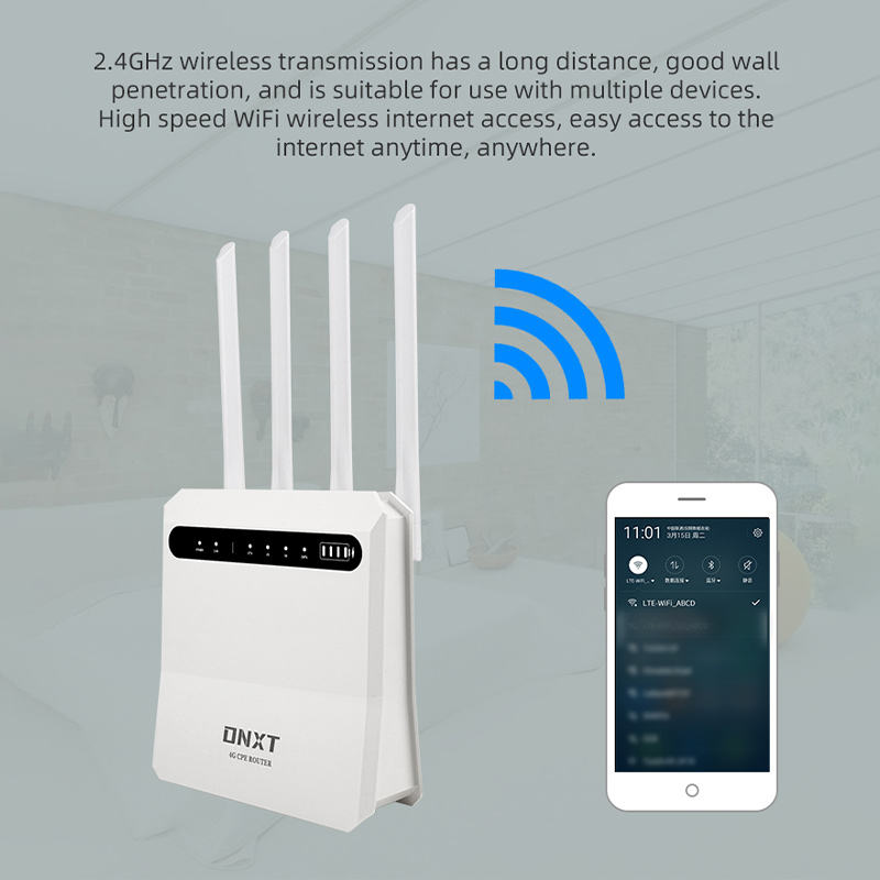 ORANGLES 4G Router – DNXT OEM CPE with SIM Slot, 600Mbps, 32 Users for Business Office - full product showcase - displaying specifications - Image 5 of 6 | adapts to any space | 4G Router – DNXT OEM CPE with SIM Slot, 600Mbps, 32 Users for Business Office deal New Jersey | Free Shipping ORANGLES