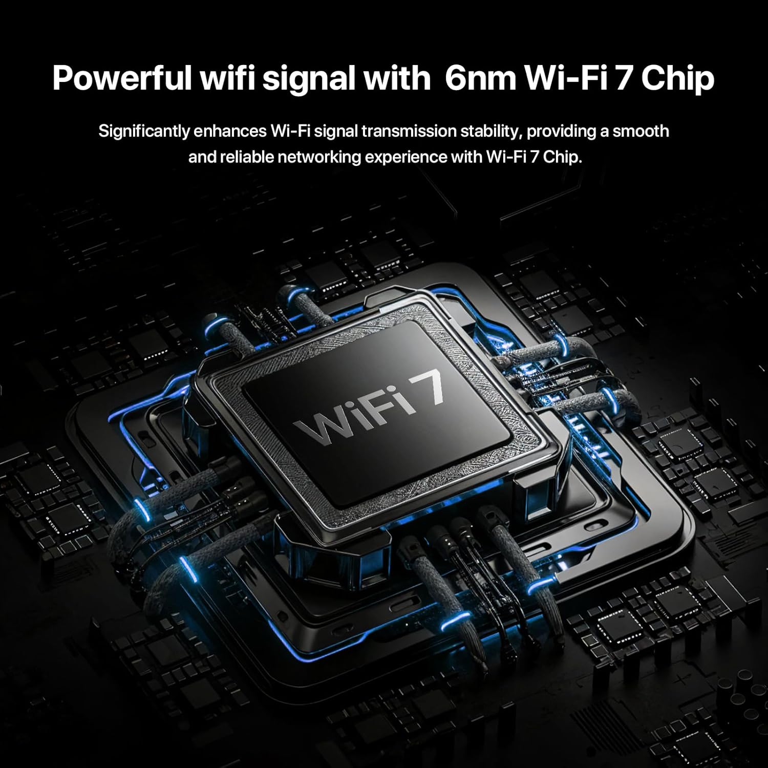 ORANGLES WiFi 7 Router Tenda BE5100 Dual Band 4323Mbps with 2.5G and 1G Ports - angled perspective - Image 4 of 6 | excellent for daily use | New York | Free Shipping ORANGLES