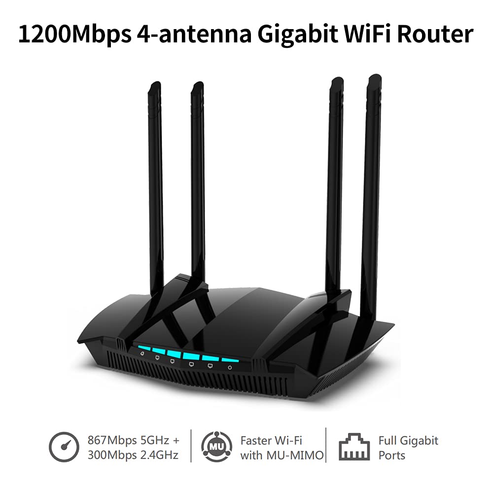 ORANGLES WiFi Router Wireless Access Point Dual Band 2.4G 5G with External Antennas - detailed closeup view - Image 3 of 5 | great for travel | Texas | Free Shipping ORANGLES