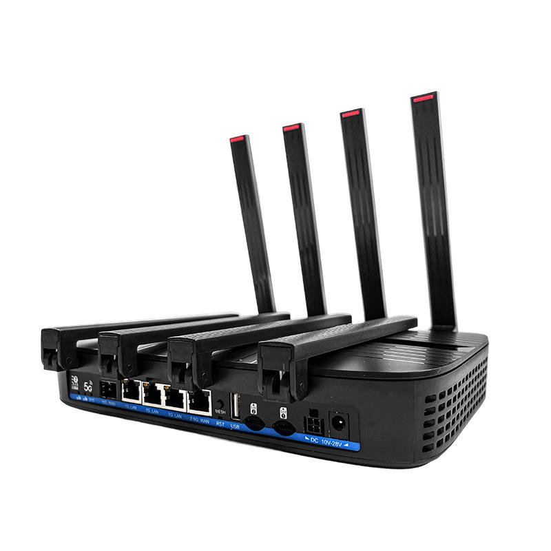 ORANGLES WiFi 7 Router Unlocked 19000Mbps 5G Wireless Router with SIM Slot and 1GB RAM OpenWrt - angled perspective - Image 4 of 5 | excellent for daily use | New York | Free Shipping ORANGLES