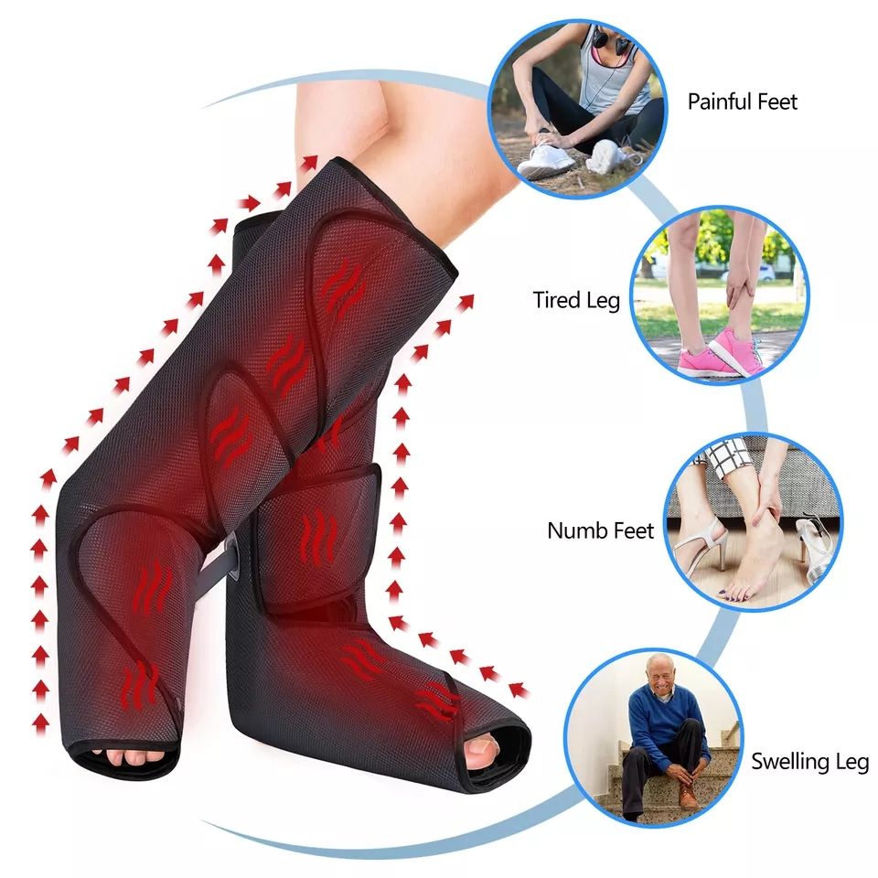 ORANGLES Foot and Leg Massage Machine | Electric Air Compression Therapy for Circulation & Relaxation - detailed closeup view - Image 3 of 6 | great for travel | Texas | Free Shipping ORANGLES