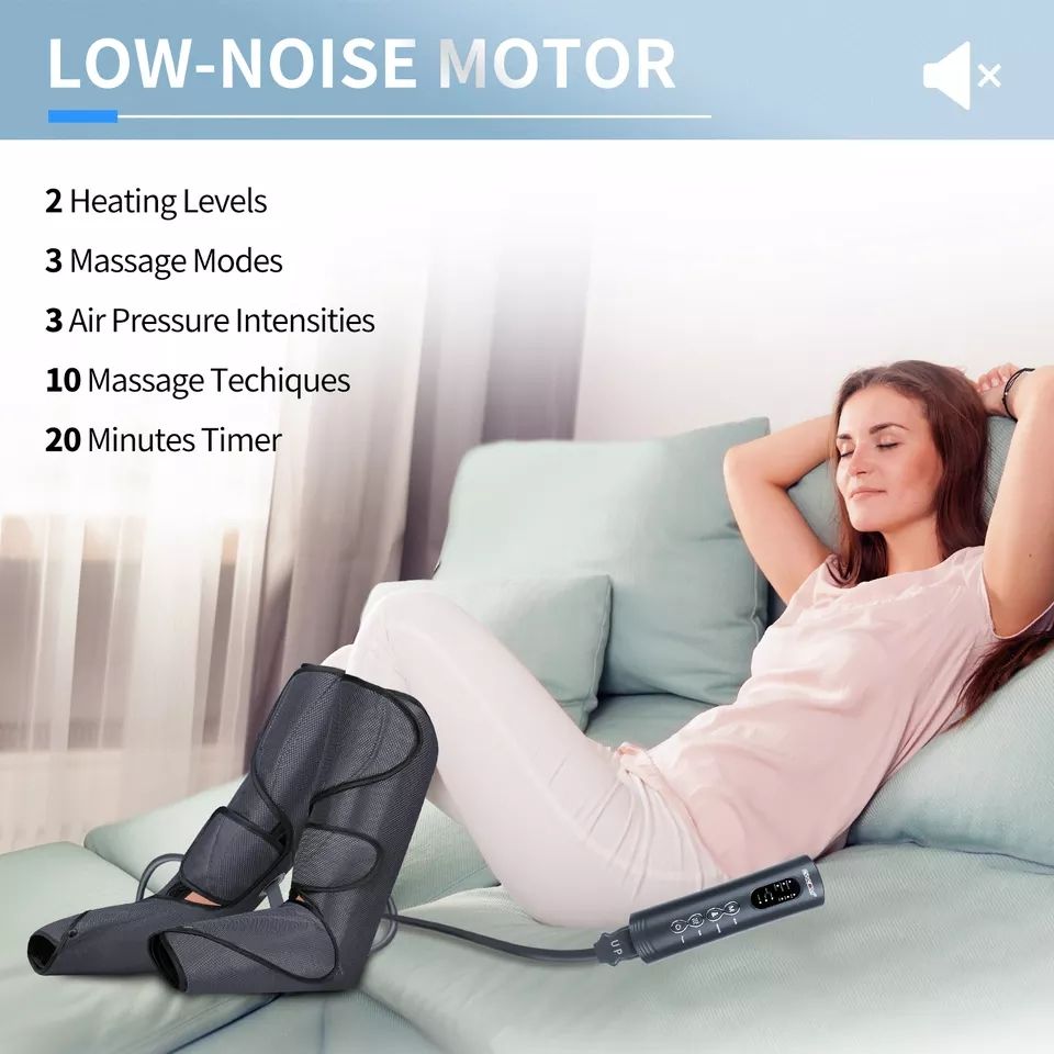ORANGLES Foot and Leg Massage Machine | Electric Air Compression Therapy for Circulation & Relaxation - angled perspective - Image 4 of 6 | excellent for daily use | New York | Free Shipping ORANGLES