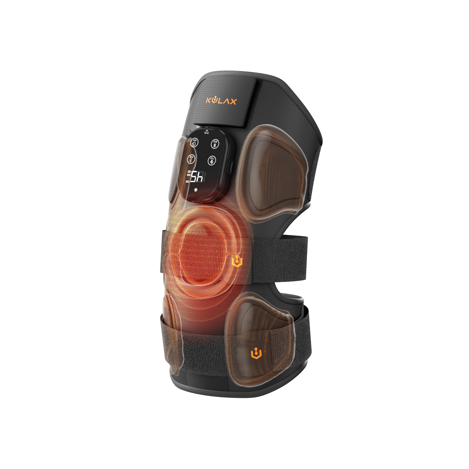 ORANGLES Knee Massager with Heat 8‑Chamber Air Compression Therapy for Pain Relief and Circulation - detailed closeup view - illustrating benefits - Image 1743 of 10 | created for all | Shop Knee Massager with Heat 8‑Chamber Air Compression Therapy for Pain Relief and Circulation Oklahoma City | Free Shipping ORANGLES