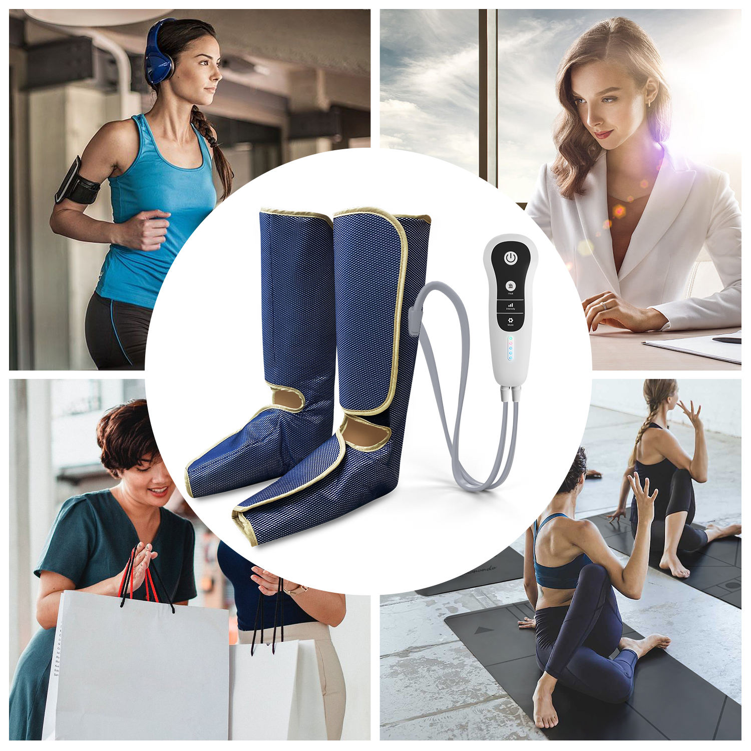 ORANGLES Foot and Leg Massager | Air Compression Therapy Boots for Sports Recovery - full product showcase - Image 5 of 5 | suitable for professionals | Florida | Free Shipping ORANGLES
