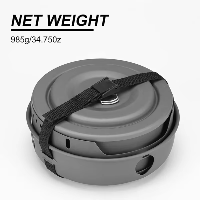 ORANGLES Camping Cookware Set | 31‑Piece Multifunctional Outdoor Cooking & Portable Grill - high resolution display - Image 2 of 6 | perfect for office | California | Free Shipping ORANGLES