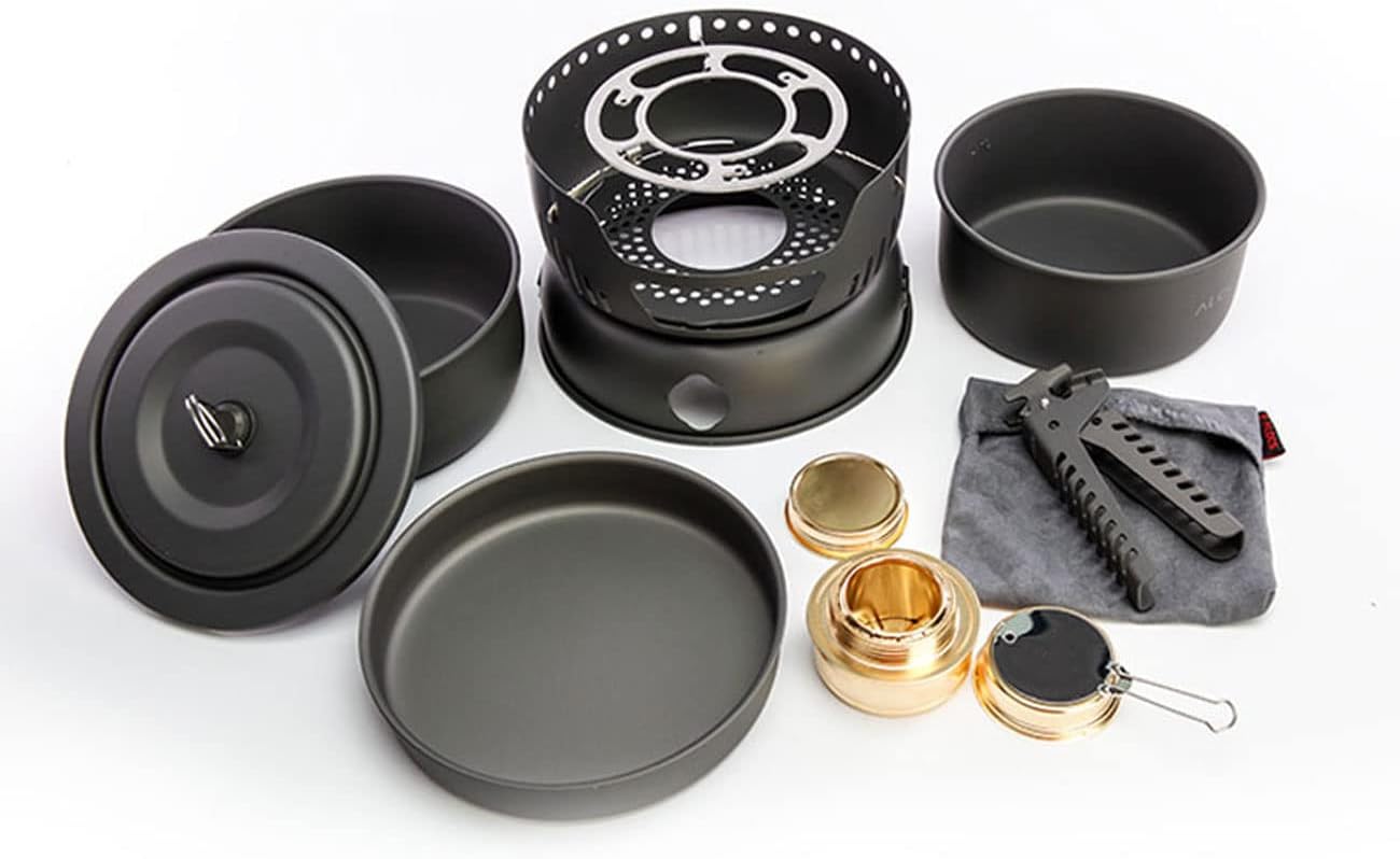 ORANGLES Camping Cookware Set | 31‑Piece Multifunctional Outdoor Cooking & Portable Grill - elegant presentation - Image 6 of 6 | designed for enthusiasts | Illinois | Free Shipping ORANGLES