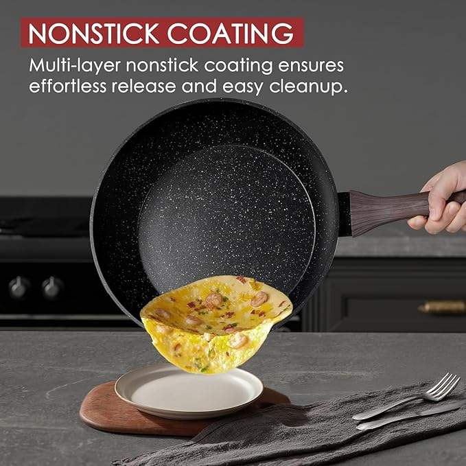 ORANGLES Cooking Set for Camping | 31‑Piece Heavy Duty Non‑Stick Aluminum Cookware - detailed closeup view - Image 3 of 6 | great for travel | Texas | Free Shipping ORANGLES