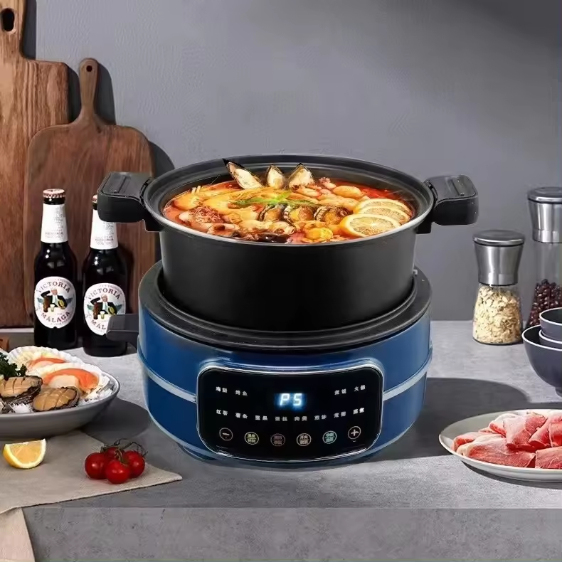ORANGLES Electric Cooking Pot Multi‑Functional 7L Smart Cooker - angled perspective - Image 4 of 6 | excellent for daily use | New York | Free Shipping ORANGLES