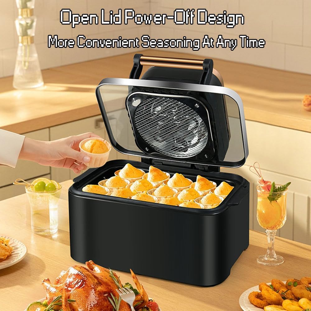ORANGLES Toaster Oven Air Fryer 12L Digital Smart Combo - detailed closeup view - Image 3 of 5 | great for travel | Texas | Free Shipping ORANGLES