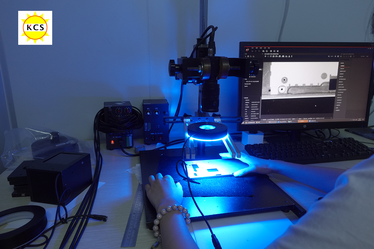 ORANGLES KCS-CKR-50-45 Machine Vision LED Working Light 50mm | 45° Low Angle Dimmable Industrial Ring Light with DC Power Supply for Inspection & Automation - detailed closeup view - illustrating benefits - Image 3 of 5 | created for all | Shop KCS-CKR-50-45 Machine Vision LED Working Light 50mm | 45° Low Angle Dimmable Industrial Ring Light with DC Power Supply for Inspection & Automation North Carolina | Free Shipping ORANGLES