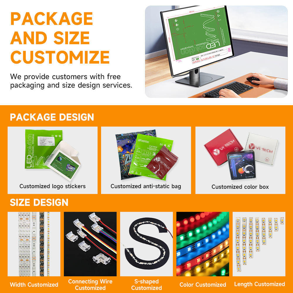 ORANGLES WS2815 12V RGB LED Strip 5050 SMD 60 LEDs/m | Addressable Chasing Light 4-Pin 1LED 1IC Smart Digital Lighting - angled perspective - presenting advantages - Image 4 of 6 | fits any environment | Purchase WS2815 12V RGB LED Strip 5050 SMD 60 LEDs/m | Addressable Chasing Light 4-Pin 1LED 1IC Smart Digital Lighting Michigan | Free Shipping ORANGLES