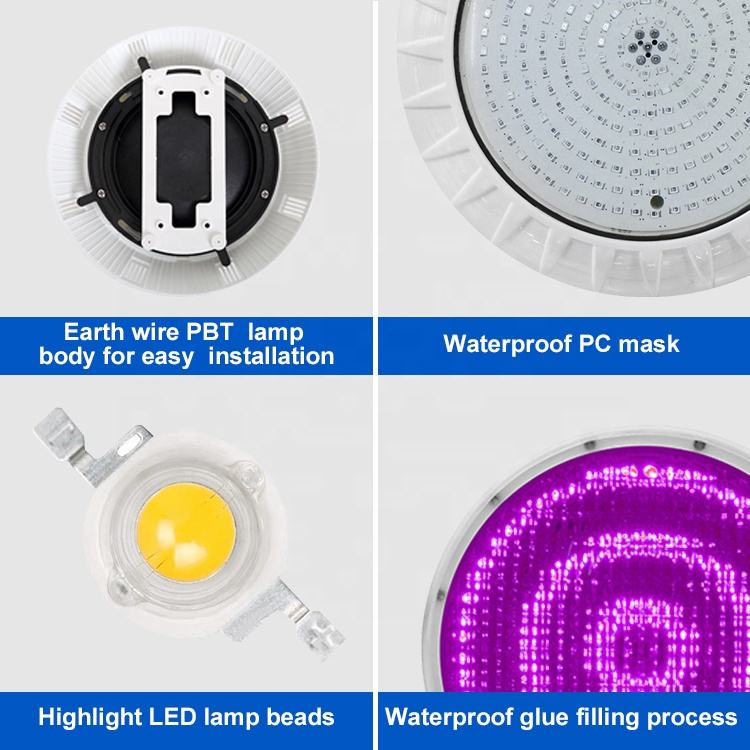 ORANGLES Fenlin 12V IP68 Underwater LED Pool Light White 10-35W | Remote Control Durable PBT+PC Swimming Pool Lighting - detailed closeup view - illustrating benefits - Image 3 of 6 | created for all | Shop Fenlin 12V IP68 Underwater LED Pool Light White 10-35W | Remote Control Durable PBT+PC Swimming Pool Lighting North Carolina | Free Shipping ORANGLES