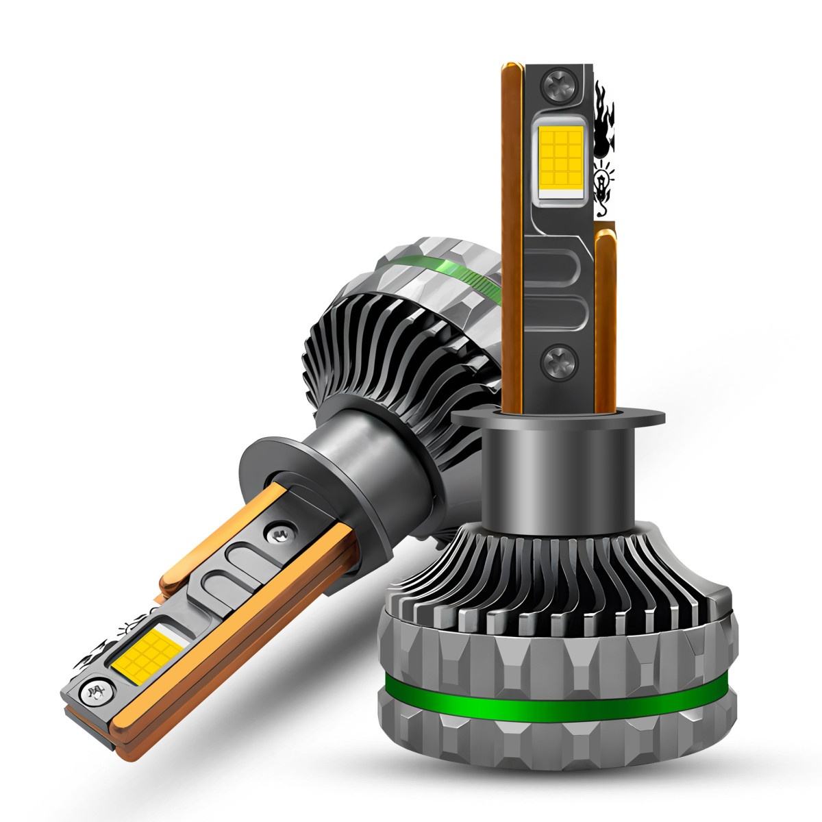 ORANGLES 300W High Power LED Car Headlight Bulbs 6000K | H1 H7 H4 9005 9006 with Copper Tube Cooling Bright White Automotive Lights - elegant presentation - exhibiting components - Image 6 of 6 | ideal for home | Discount on 300W High Power LED Car Headlight Bulbs 6000K | H1 H7 H4 9005 9006 with Copper Tube Cooling Bright White Automotive Lights Virginia | Free Shipping ORANGLES