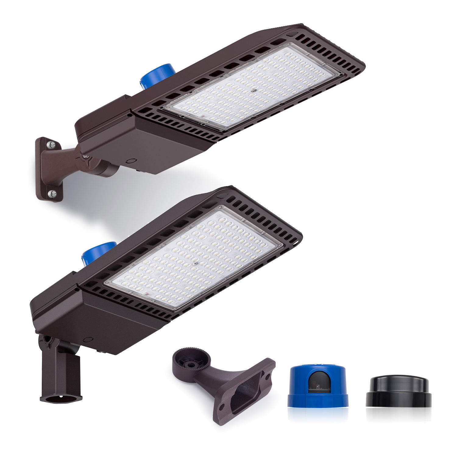 ETL Listed 130lm/W IP65 Waterproof LED Shoebox Area Light 75W-300W | With Photocell Sensor Parking Lot Flood Light