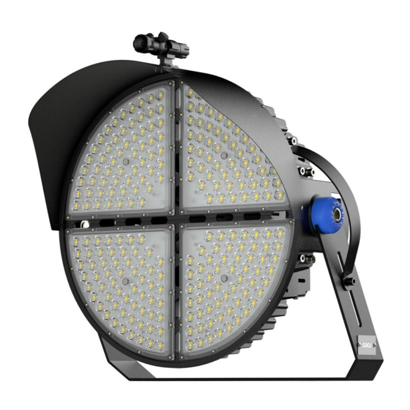 Die-Cast Aluminum IP66 Modular LED Flood Light 150lm/W | 500W–1200W High Power Stadium & Sports Lighting System