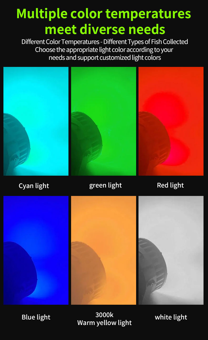 ORANGLES 1500W Super Bright LED Fishing Lamp Ocean Marine Float Light | Cyan Green Squid & Tuna Attracting Boat Fishing Light - high resolution display - exposing craftsmanship - Image 2 of 6 | built for everyone | 1500W Super Bright LED Fishing Lamp Ocean Marine Float Light | Cyan Green Squid & Tuna Attracting Boat Fishing Light for sale Georgia | Free Shipping ORANGLES