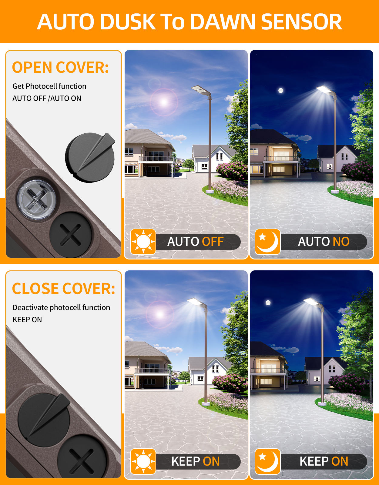 ORANGLES NGTlight US Stock LED Street Light 100W–300W Aluminum Pole Mount | IP65 Waterproof Roadway & Parking Lot Outdoor Lamp - angled perspective - presenting advantages - Image 4 of 7 | fits any environment | Purchase NGTlight US Stock LED Street Light 100W–300W Aluminum Pole Mount | IP65 Waterproof Roadway & Parking Lot Outdoor Lamp Michigan | Free Shipping ORANGLES
