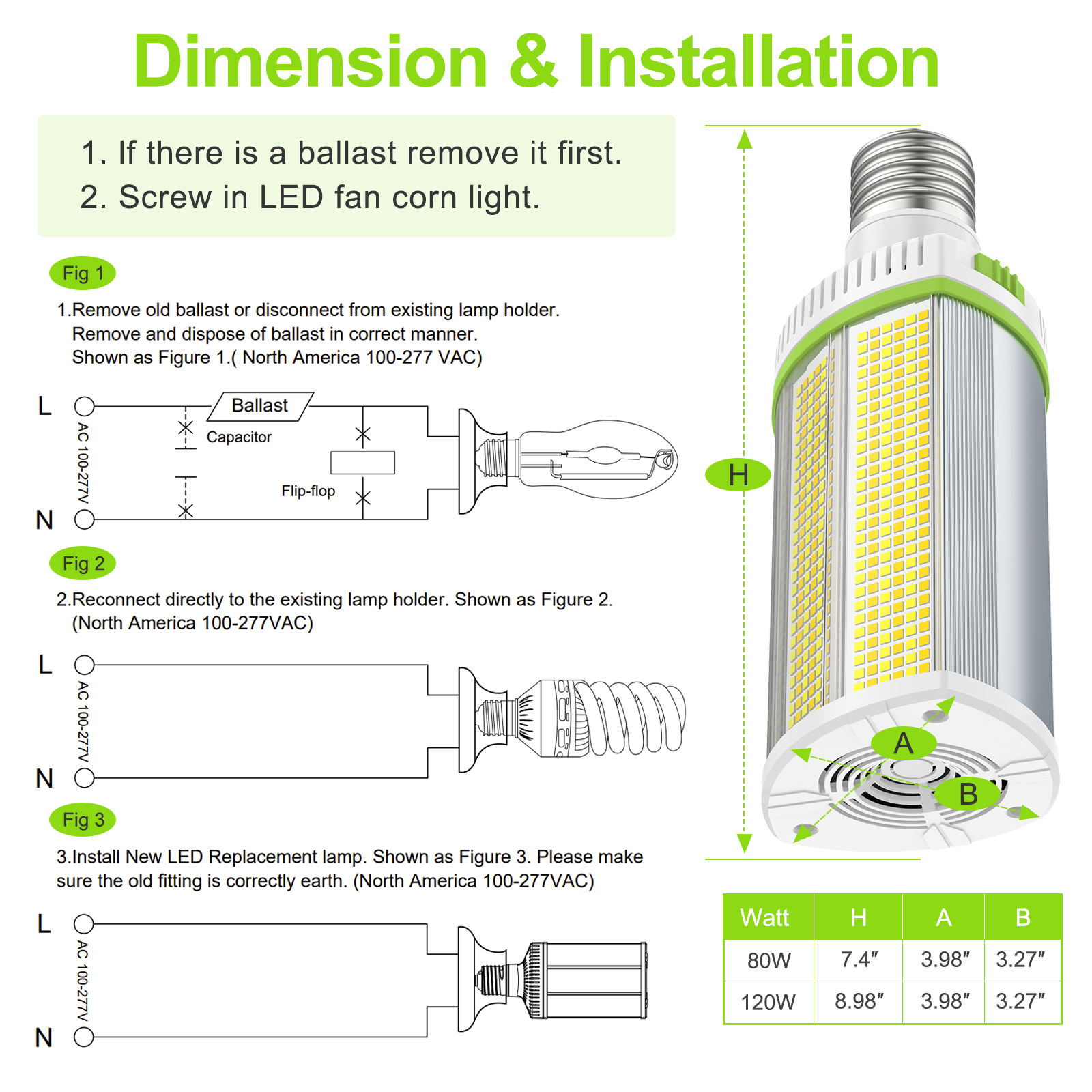 ORANGLES LED Corn Retrofit Fixture 48W–120W E39 SMD2835 | 4.5K/5K/5.7K Horizontal LED Corn Bulb Replacement Lamp for Industrial Lighting - angled perspective - presenting advantages - Image 4 of 6 | fits any environment | Purchase LED Corn Retrofit Fixture 48W–120W E39 SMD2835 | 4.5K/5K/5.7K Horizontal LED Corn Bulb Replacement Lamp for Industrial Lighting Michigan | Free Shipping ORANGLES
