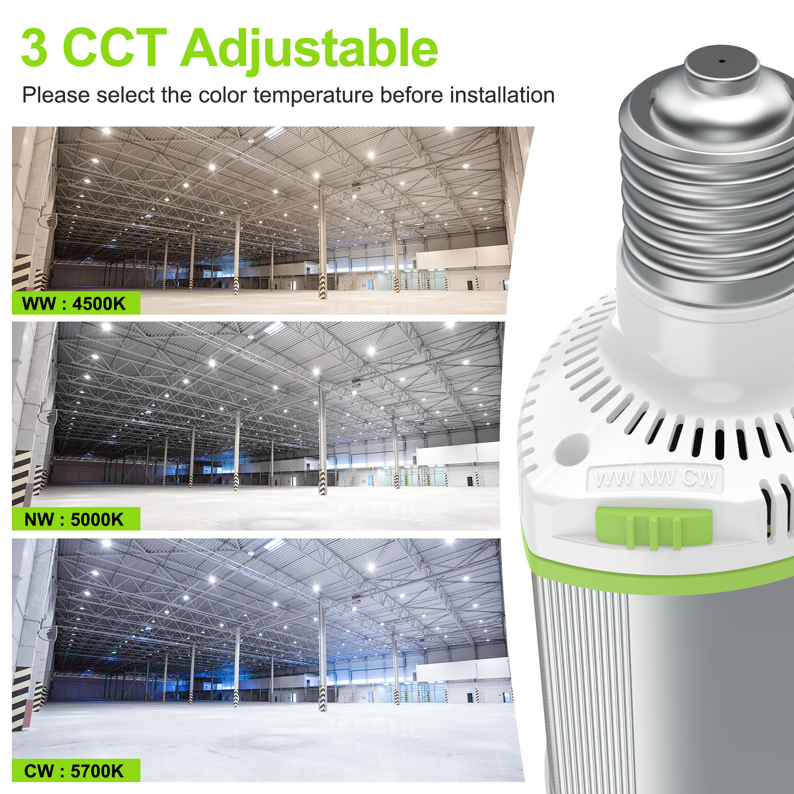 ORANGLES LED Corn Retrofit Fixture 48W–120W E39 SMD2835 | 4.5K/5K/5.7K Horizontal LED Corn Bulb Replacement Lamp for Industrial Lighting - full product showcase - displaying specifications - Image 5 of 6 | adapts to any space | LED Corn Retrofit Fixture 48W–120W E39 SMD2835 | 4.5K/5K/5.7K Horizontal LED Corn Bulb Replacement Lamp for Industrial Lighting deal New Jersey | Free Shipping ORANGLES