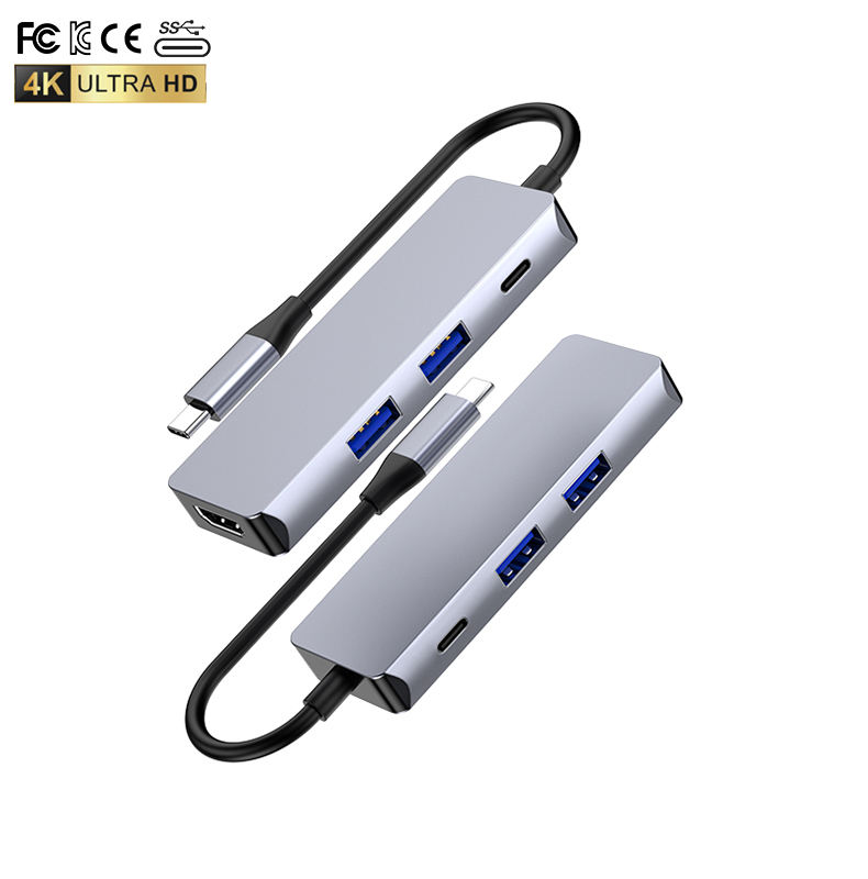 ORANGLES 4-in-1 USB-C Hub with HDMI & 4 USB 3.0 Ports – Aluminum Alloy Type-C Multiport Adapter Docking Station for Laptop & Computer Data Transfer - high resolution display - exposing craftsmanship - Image 2 of 6 | built for everyone | 4-in-1 USB-C Hub with HDMI & 4 USB 3.0 Ports – Aluminum Alloy Type-C Multiport Adapter Docking Station for Laptop & Computer Data Transfer for sale Georgia | Free Shipping ORANGLES