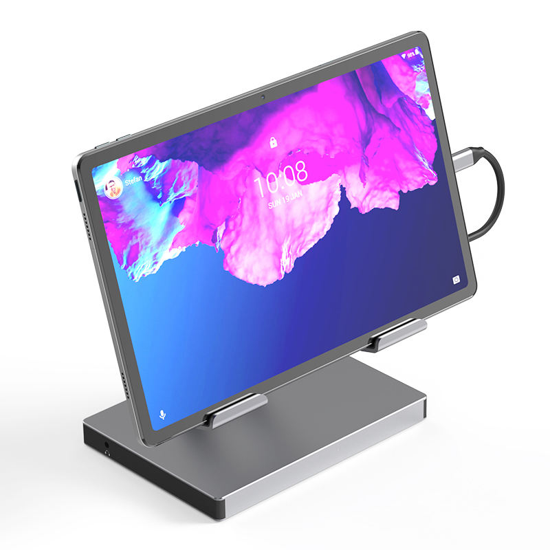 ORANGLES IKATAK 8-in-1 USB Type-C Docking Station with Folding Aluminum Tablet Stand – Multiport USB Hub Adapter for Laptop, Tablet & Mobile - elegant presentation - exhibiting components - Image 6 of 6 | ideal for home | Discount on IKATAK 8-in-1 USB Type-C Docking Station with Folding Aluminum Tablet Stand – Multiport USB Hub Adapter for Laptop, Tablet & Mobile Virginia | Free Shipping ORANGLES